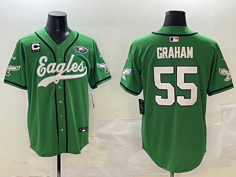 Men Philadelphia Eagles #55 Graham Green three generations Jointly Name 2025 Nike Limited NFL Jersey style 6->philadelphia eagles->NFL Jersey